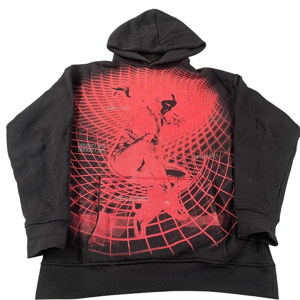 Jaded London x Matrix Graphic Hoodie Black‎ Skater Print Hoodie Size XS Cyber